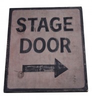 Stage Door Sign